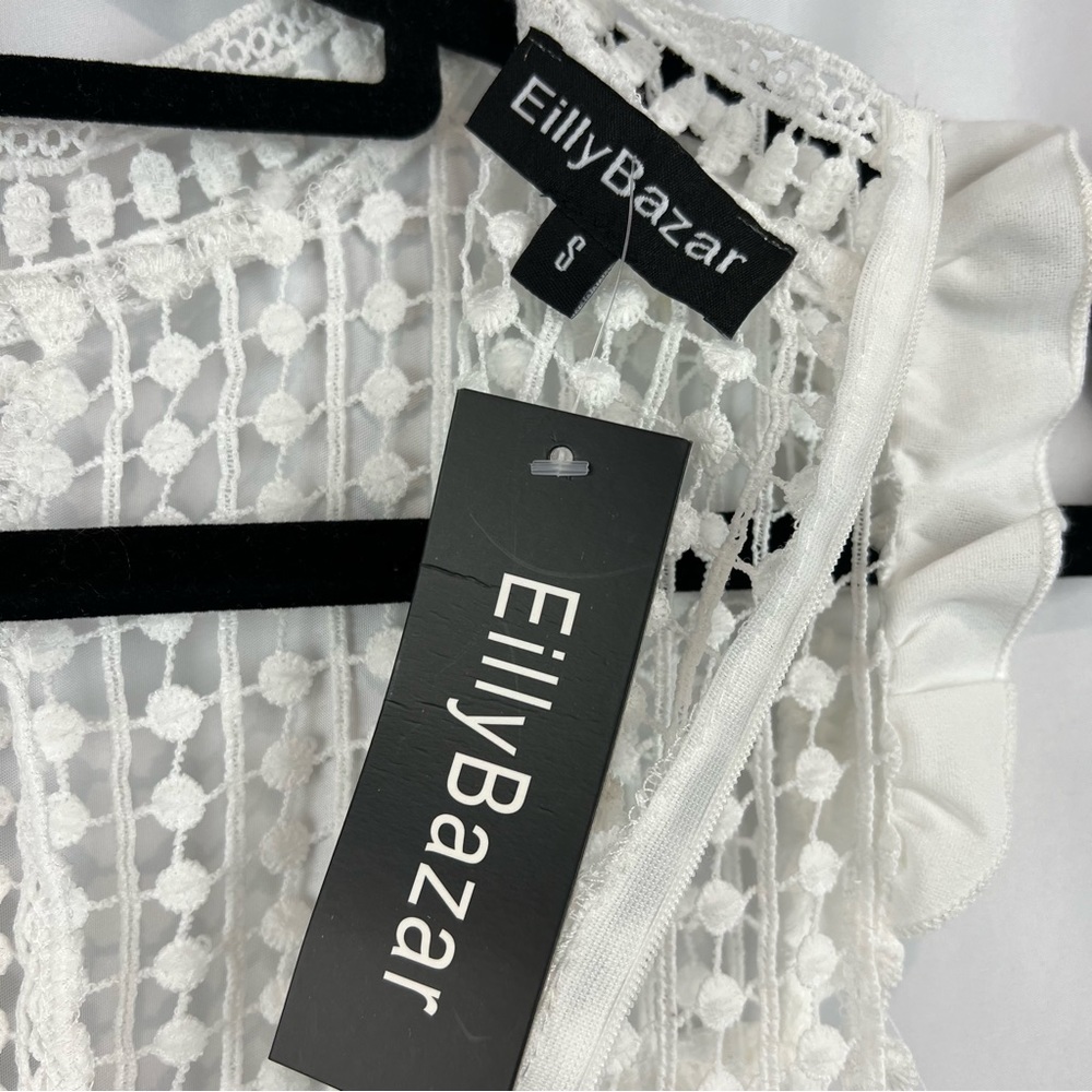 Eilly Bazar Ruffle Sleeve Midi Dress. NWT - Picture 10 of 12